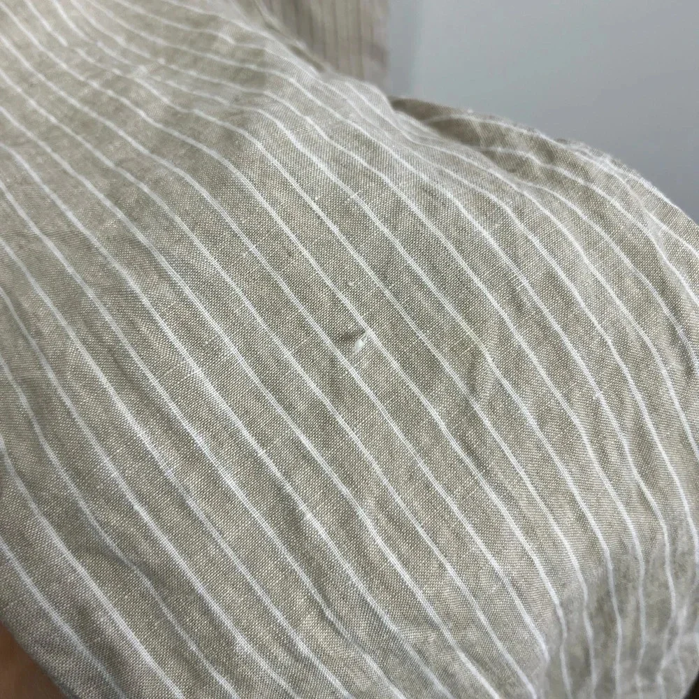 H&M • Linen Striped Pants